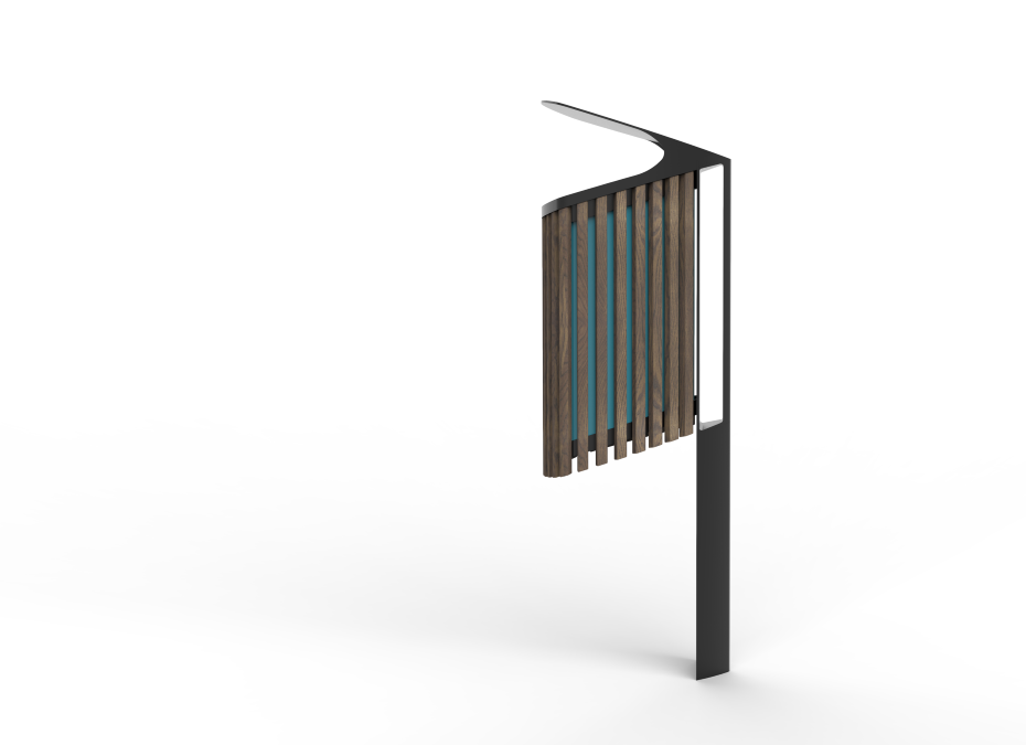 design odpadkového koše do exteriéru